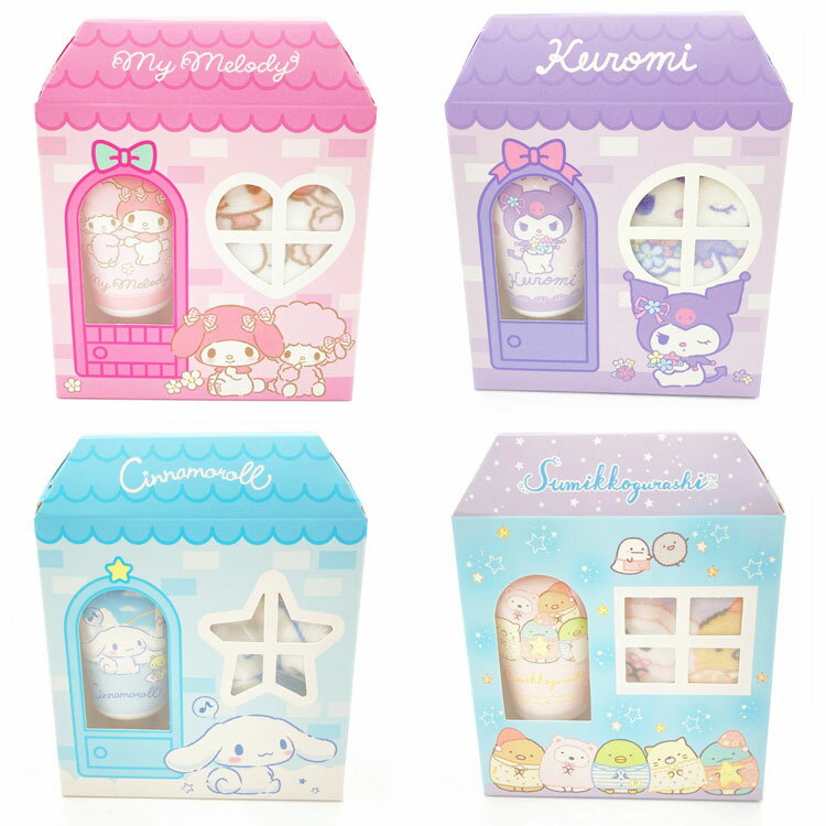 サンリオキャラクターズ すみっコぐらし ハンドクリーム＆タオルセット SANRIO マイメロディ クロミ シナモロール サンエックスのサムネイル