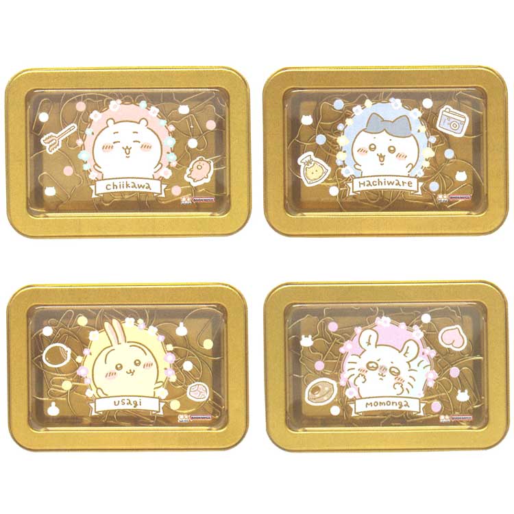 ちいかわ 缶入クリップ ハチワレ うさぎ モモンガCHIIKAWA なんか小さくてかわいいやつ