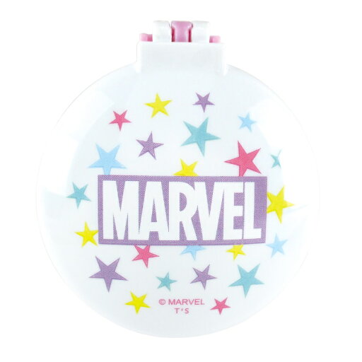 マーベルグッズ 丸型ミラー&ブラシ ロゴ パープル 089918【ラッピング不可】 マーベルグッズ 丸型ミラー&ブラシ ロゴ パープル 089918【ラッピング不可】