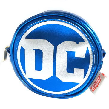 ジャスティスリーググッズ ラウンドポーチ DCロゴ DCコミック 780227