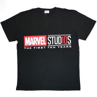マーベルグッズ Tシャツ M 黒 MARVEL 10周年 757385【ラッピング不可】【お一人様2点限り】