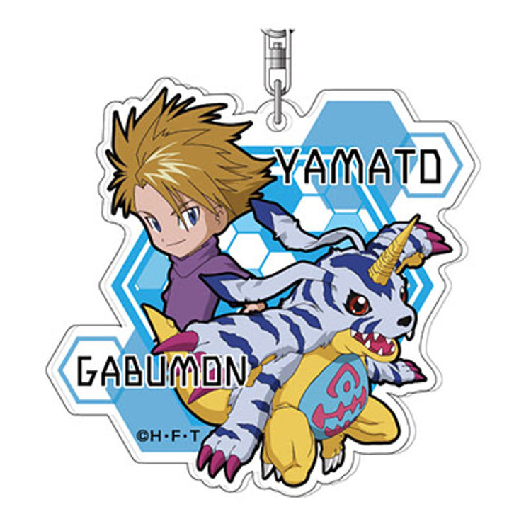 デジモンアドベンチャー グッズ アクリルキーホルダー ヤマト&ガブモン【ラッピング不可】のサムネイル