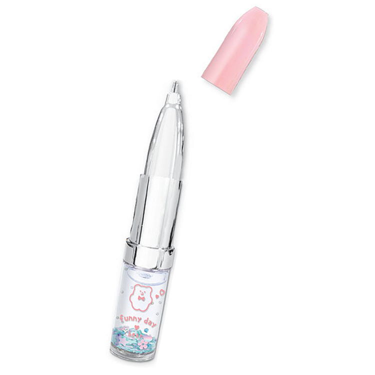 商品説明 〔Fancy☆文具〕 女の子のだ〜い好きが詰まったファンシー文具からリップスティックペンが登場です！！まるで本物のリップスティックのようなボールペン♪グリップ部分はスパンコール入り♪ 水に揺れるたびにキラキラとかわいいよ！PETケース入りでプレゼントにもピッタリ☆彡 仕様内容 【本体サイズ】直径17×H102mm 【パッケージサイズ】H105×W20×D20mm 【仕　様】インク色／黒　芯の太さ0.5mm 【原産国】中国 特記事項画像はあくまでも商品イメージになります。実際の商品と色や仕様が多少異なる場合がございます。 ※メーカー希望小売価格はメーカーカタログに基づいて掲載しています。