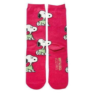 スヌーピー グッズ ハイソックス レディース PEANUTS PK NOSTALGICA 410490