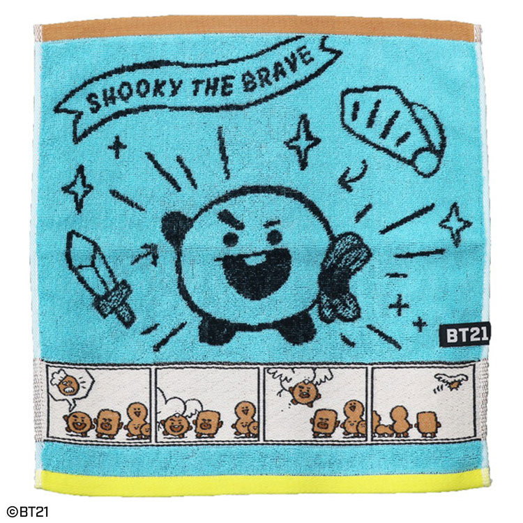 BT21 ウォッシュタオル コミックタッチ SHOOKY LINE FRIENDS 747393【ラッピング不可】