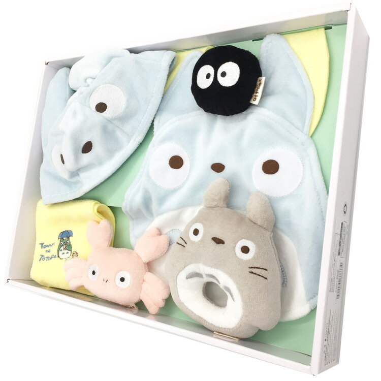 キャラクターズショップ　ラフラフのとなりのトトロ トトロベビーギフトセット ￥8300 Bセット お祝 出産 プレゼント かわいい 868334｜アングル3