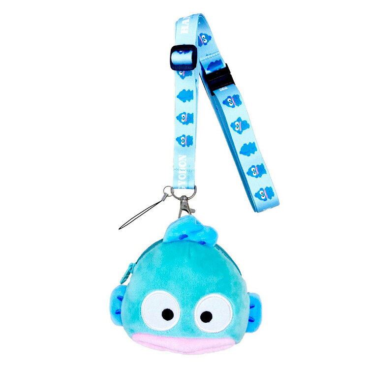 ハンギョドン ネックストラップ付ぬいぐるみポーチ 929005 サンリオ ミニポーチ 小物入れ コインケース かわいい【ラッピング不可】のサムネイル