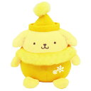 ポムポムプリン ぬいぐるみ S 176400 ニットニット マスコット 人形 SANRIO サンリオ poMpoMpurin(3)