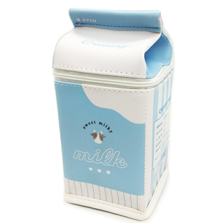 牛乳パック パロディポーチ おもしろグッズ パロディー ペンケース コスメケース 小物入れ ポーチ 093843のサムネイル