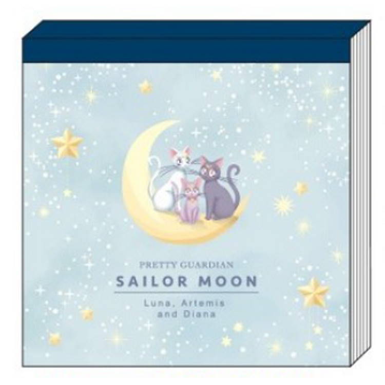 美少女戦士セーラームーン スクエアメモ 猫 ステーショナリー めも メモ帳 メモ紙 706849のサムネイル