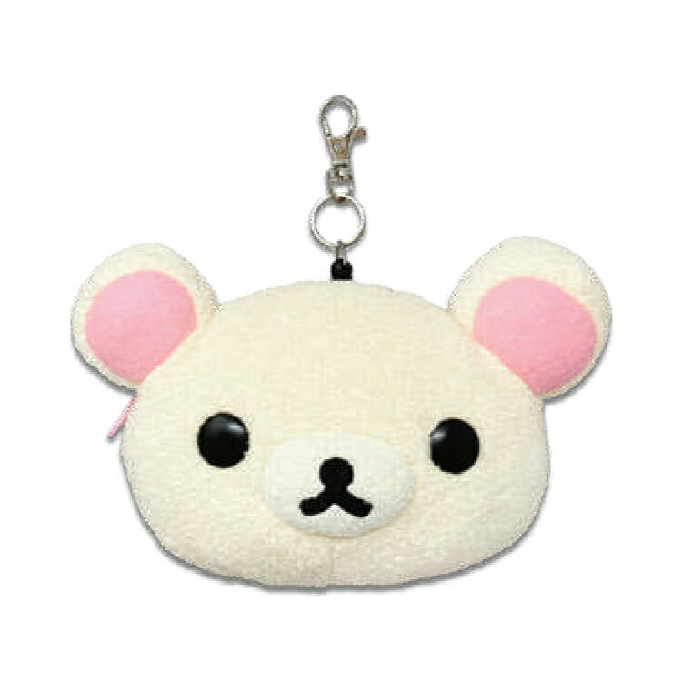 リラックマ フェイスパスケース コリラックマ 038462 NETFLIXオリジナルシリーズリラックマとカオルさん リール式 ぬいぐるみ マスコット 定期入れ ICカード