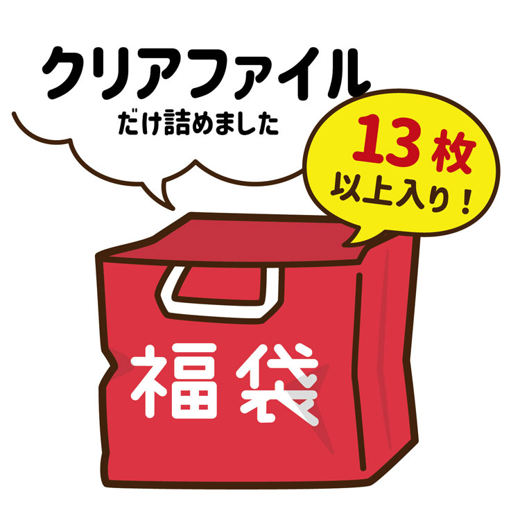 【限定福袋・ラッピング不可】4349 13点以上入り クリアファイル福袋