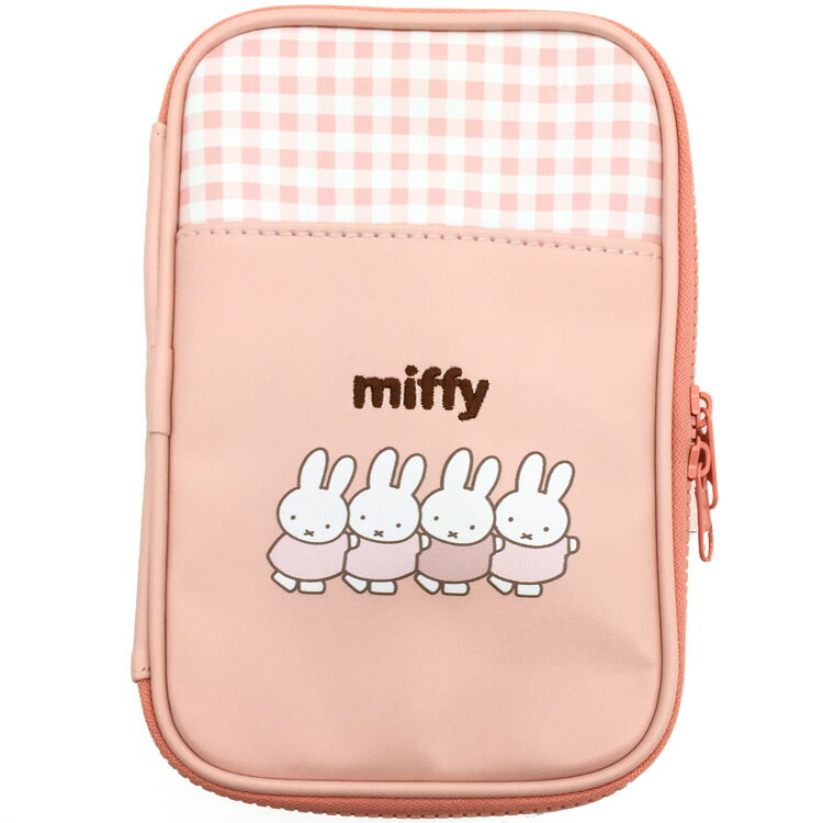 ミッフィー マルチケース 462135 miffy うさこ チェック 小物入れ カード入れ