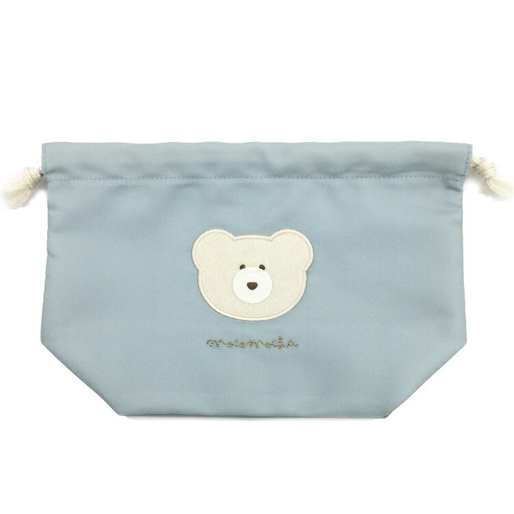 ほっこりモコモカ ランチ巾着 クリーム 797523 きんちゃく 弁当入れ 弁当袋 くま もこもか mocomocha【..