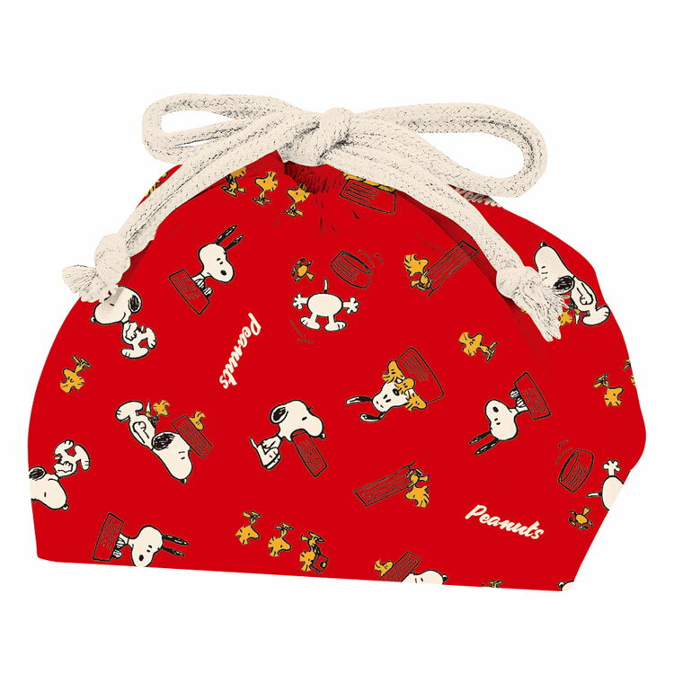 スヌーピー ランチバッグ 768865 Snoopy&His Friends PEANUTS ピーナッツ ランチ巾着 袋 お弁当箱入れ 遠足 ピクニック