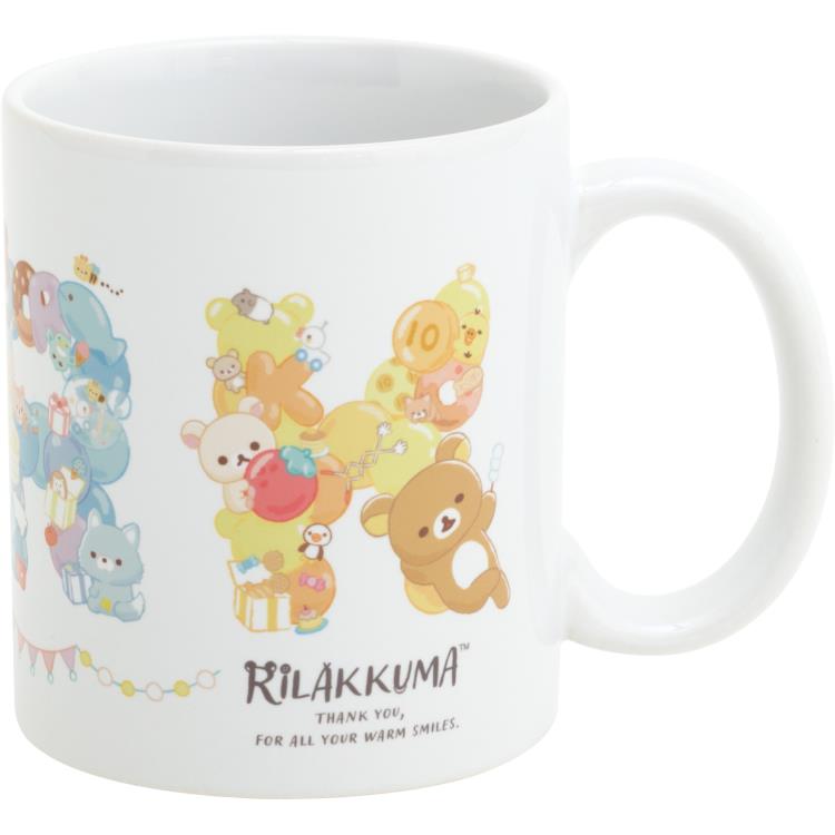 リラックマ マグカップ TK18201 にこにこHappy for you 陶器 コップのサムネイル