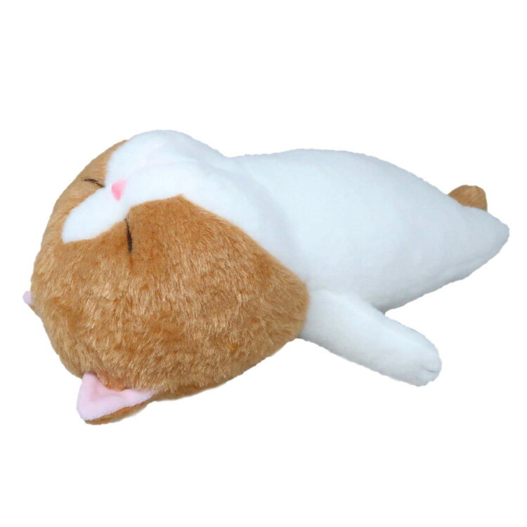 ぼうみたいなねこ ぬいぐるみL ちゃぼう 寝姿 棒のような猫 棒状 挟まる猫 寝てる猫 茶色