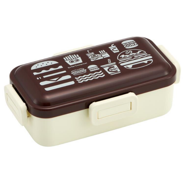バーガーコンクス PFLB6AG 抗菌ふわっと弁当箱 ミックス ランチボックス 1段 4点ロック ドーム型フタ【ラッピング不可】