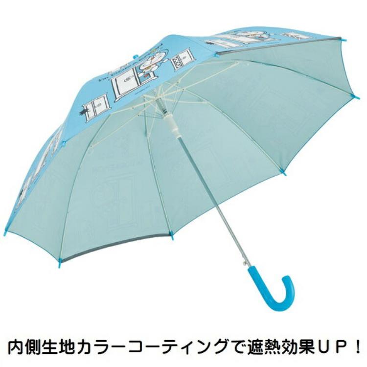 ドラえもん UBSR3 子供用晴雨兼用ジャンプ傘 55cm I'm Doraemon 長傘 日傘 子供用 キッズ グラスファイバー 名前スペース付 反射テープ付 【単品発送】【アウトレット・ラッピング不可】