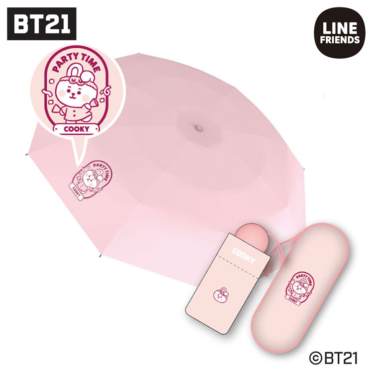 75％OFF！BT21 折りたたみ傘 COOKY 110157【ラッピング不可】【お一人様各1点限り】のサムネイル
