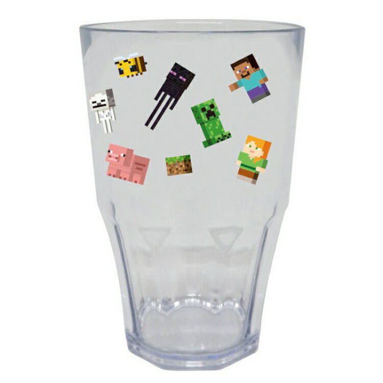 Minecraft マインクラフト クリアカップL 集合 マイクラ コップ 380ml かわいい ギフト 554569のサムネイル