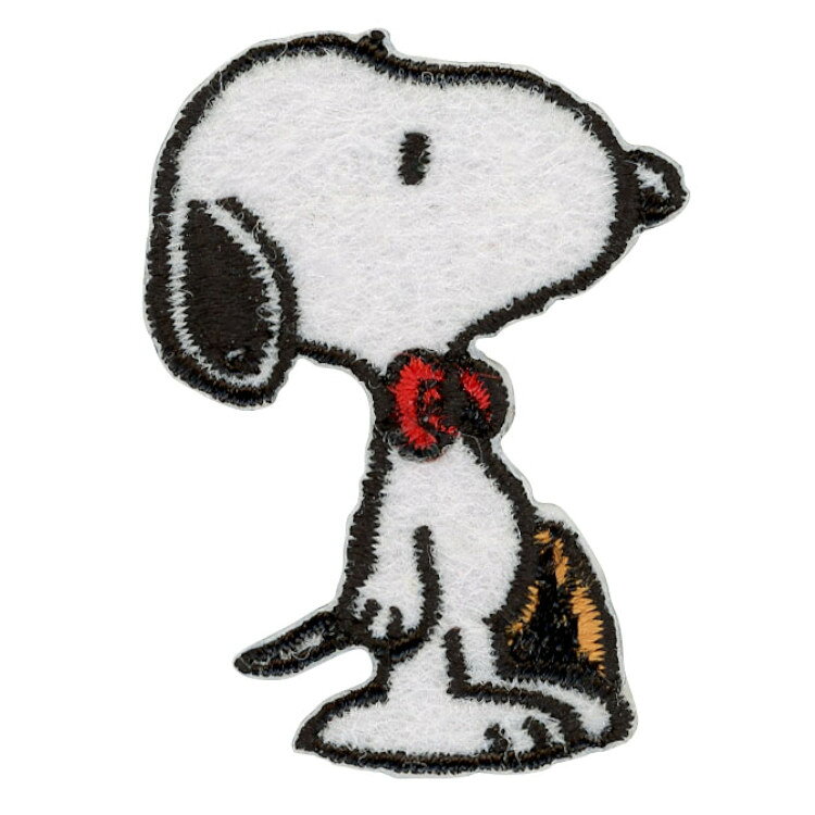 Character - スヌーピー シールワッペン 蝶ネクタイ 086014 PEANUTS ピーナッツ ソーイング