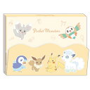 ポケットモンスター ダイカットカバー付きメモ 集合 CUTE MODEL ポケモン ピカチュウ モクロー ポッチャマ A6サイズ 4柄 80枚 027618
