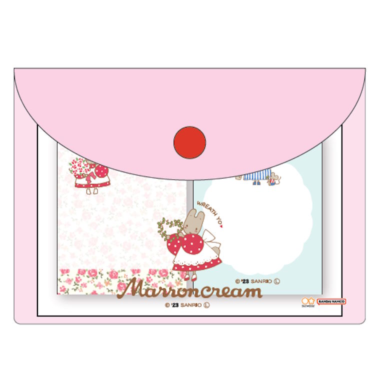 マロンクリーム ケース入付箋 ふせん フセン メモ メッセージ レトロ 721293のサムネイル