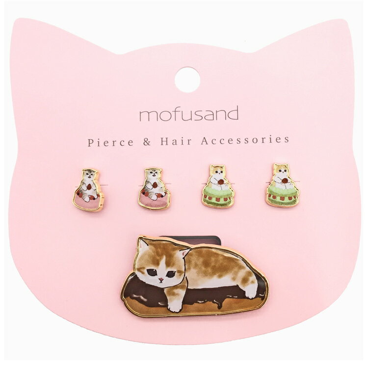 mofusand ピアス&ヘアゴムC 467079 アクセサリーシリーズ モフサンド ぢゅの Twitter インスタ SNS 猫