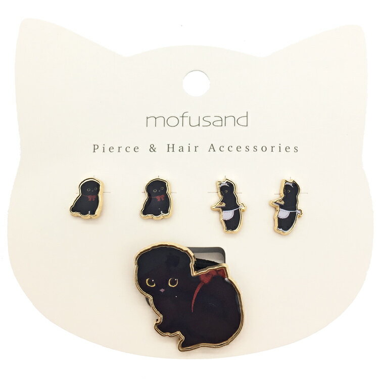 mofusand ピアス&ヘアゴムD 467086 アクセサリーシリーズ モフサンド ぢゅの Twitter インスタ SNS 猫