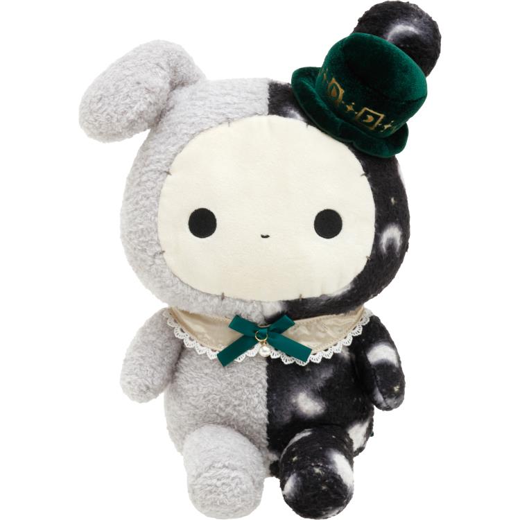 センチメンタルサーカス ぬいぐるみM シャッポ 追憶兎と新月ミュージアム モノクロ 付け襟付 座り