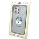 mofusand IIIIfit Clear iPhone15ProMax対応ケース なかよし 110448 モフサンド もふもふにゃんこ ぢゅの クリアグレー