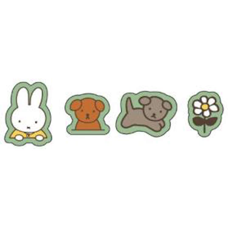 ミッフィー フレークシール グリーン デコレーション デコ miffy and snuffy 187810 3