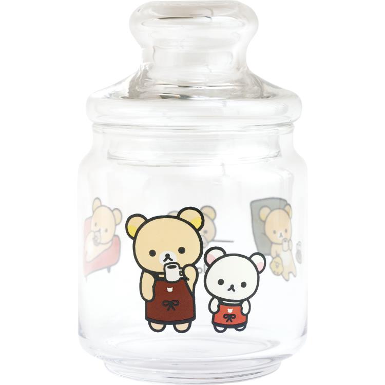 リラックマ キャニスター BASIC RILAKKUMA HOME CAFE ガラス 瓶 保存容器のサムネイル