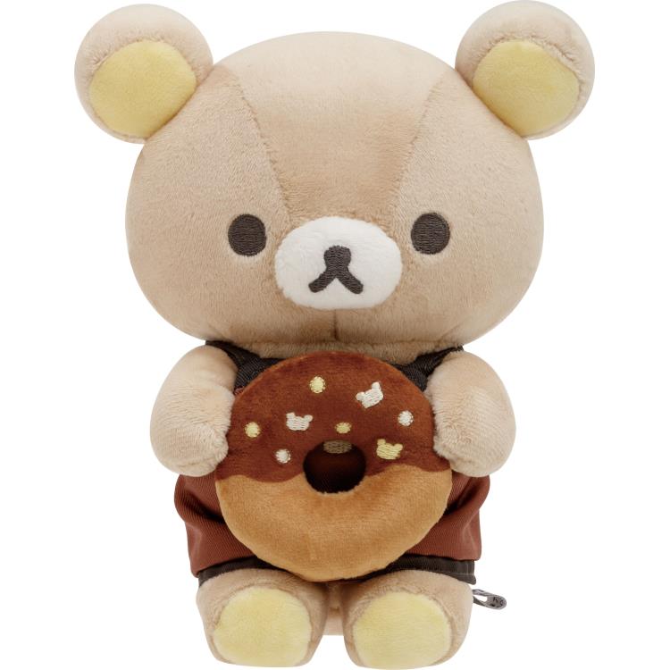 リラックマ ドーナツまくまくぬいぐるみ BASIC RILAKKUMA HOME CAFE ぬいぐるみ 座り カフェ エプロン