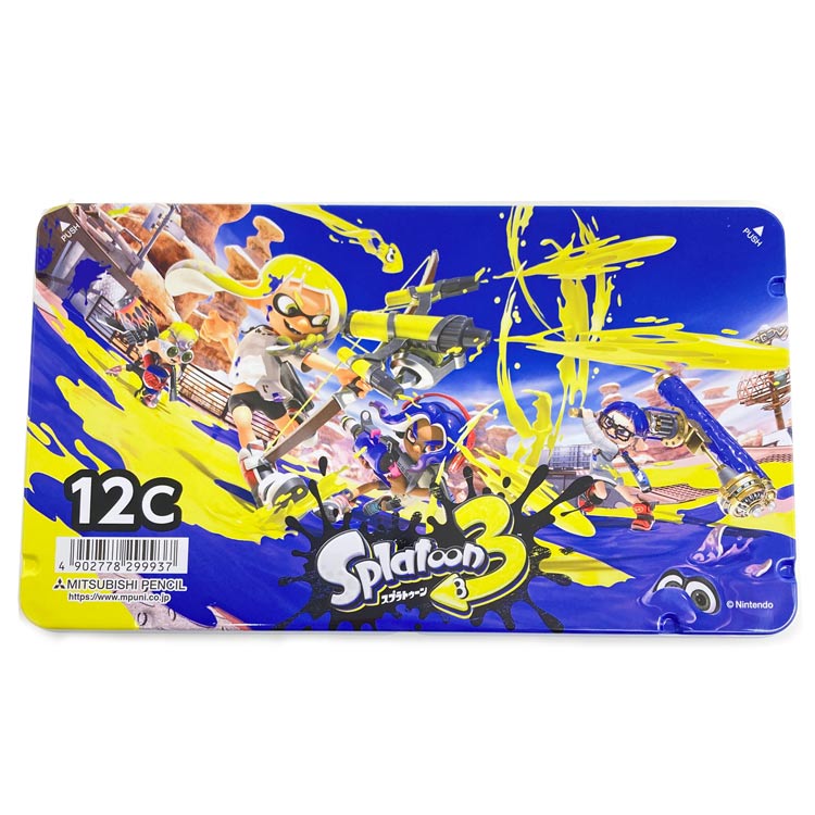 スプラトゥーン3 K88012CSTS3 色鉛筆880級 12色 新学期 新入学 任天堂スイッチ switch 三菱鉛筆【ラッピング不可】【お一人様1点限り】...