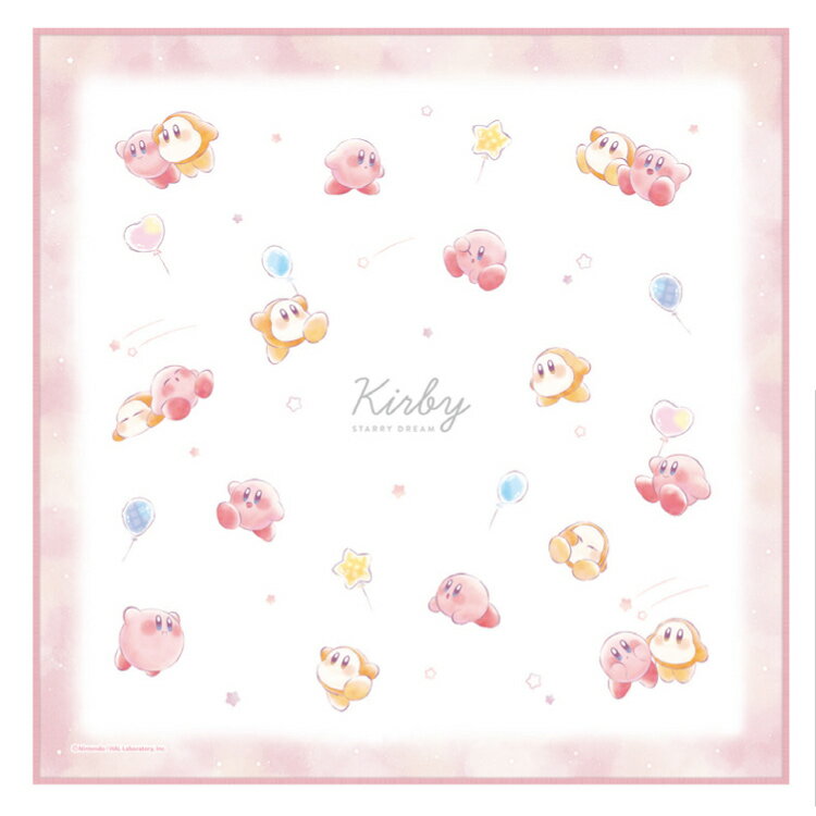 楽天キャラクターズショップ　ラフラフ星のカービィ ランチクロス STARRY DREAM CUTE MODEL kirby ナフキン しわになりにくい 乾きやすい 034654