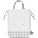 みみぴょこ シューズBAG メモリーネコ 上履き入れ 巾着 ネームラベル 新学期 831029