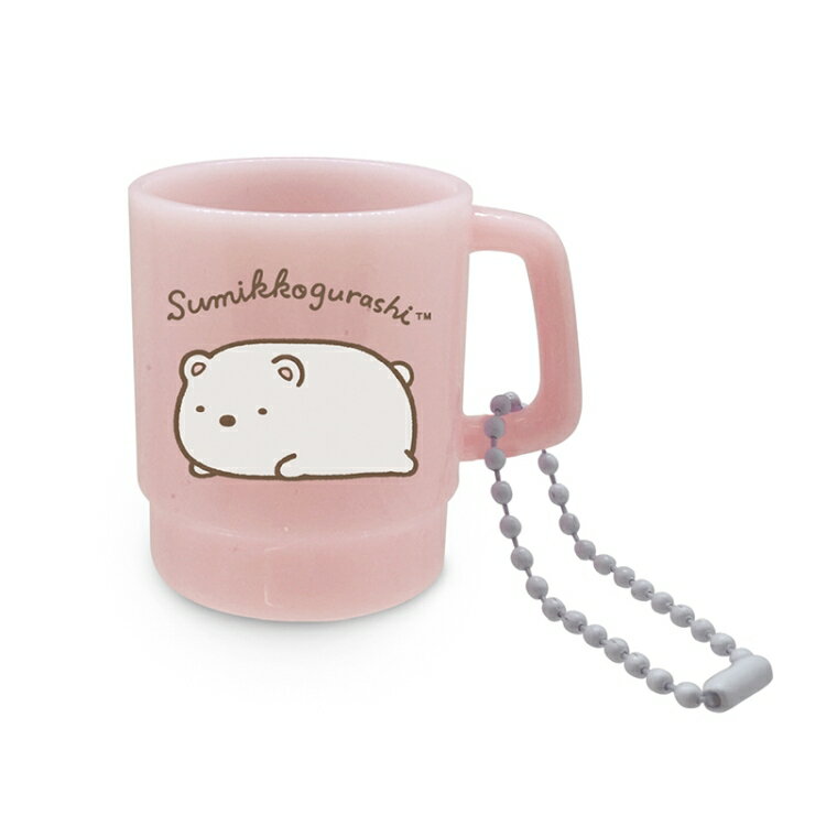 Anime Goods - すみっコぐらし ミニチュアスタッキングマグボールチェーン しろくま すみっこ 手乗りサイズ キーホルダー 小物入れ ラメ入り