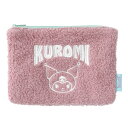 クロミ ボア フラットポーチ チリアンパープル 074160 KUROMI サンリオ(4)