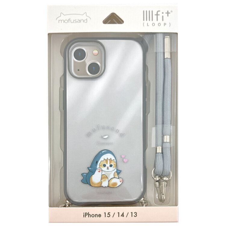 mofusand IIIIfit Loop iPhone15/14/13対応ケース 115238 モフサンド ぢゅの X 旧Twitter インスタ SNS 猫