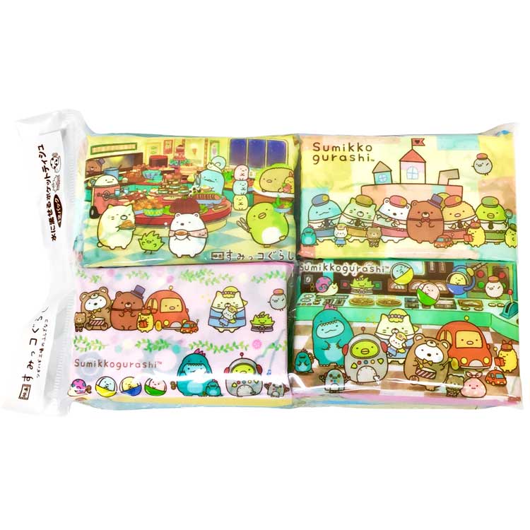 すみっコぐらし 水に流せるミニポケットティッシュ12P 映画すみっコぐらしツギハギ工場のふしぎなコ プ..