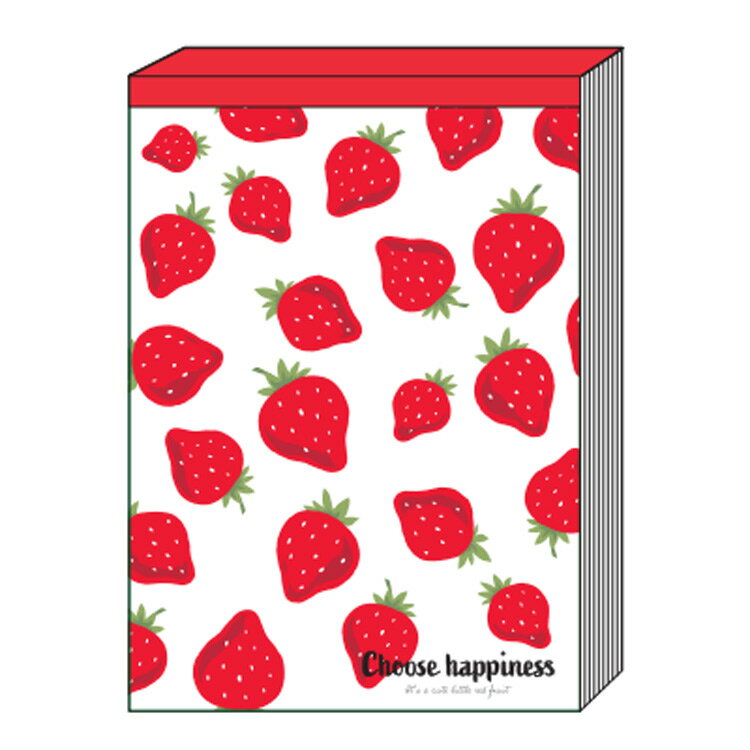 ICHIGO4 メモA6 A イチゴ いちご 苺 可愛い 4柄 100枚 737423のサムネイル