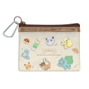 ポケットモンスター カラビナ付ミニポーチ ENJOY TEA TIME クリアポーチ 小物入れ ポケモン ピカチュウ プリン ゼニガメ フシギダネ ヒトカゲ 037006(4)