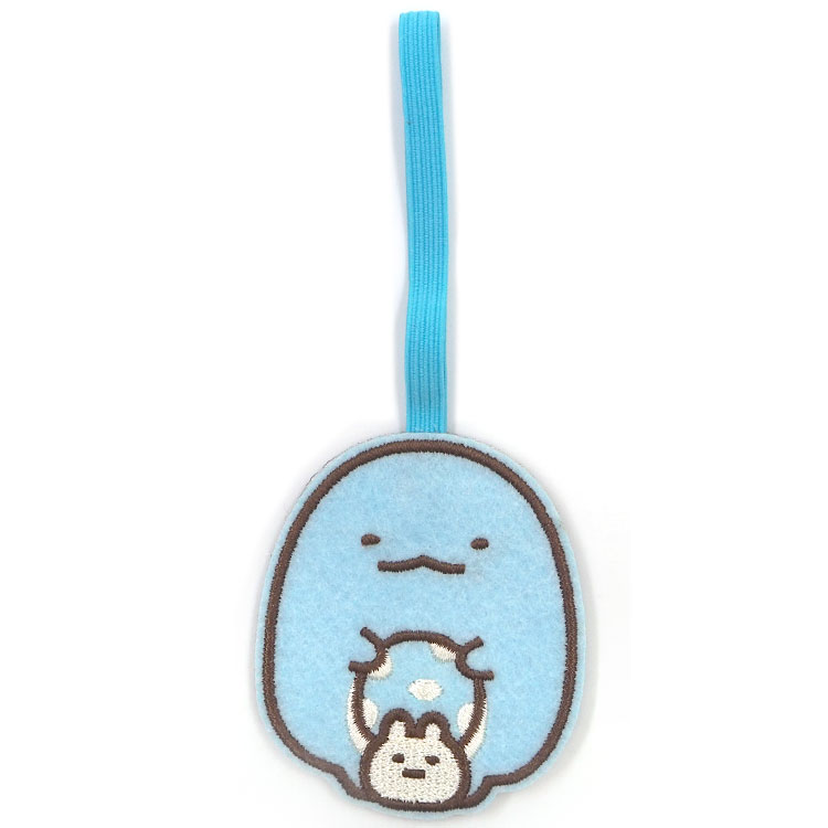 すみっコぐらし めくれるネームホルダー とかげ 名札 フェルト ワッペン 刺繍 隠せる かくれる ループ..