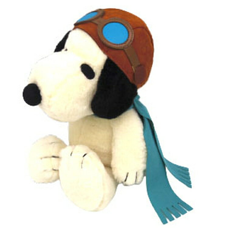 スヌーピー ぬいぐるみM フライング・エース ピーナッツ ぬいぐるみ レトロ ゴーグル スカーフ カッコイイ 191809