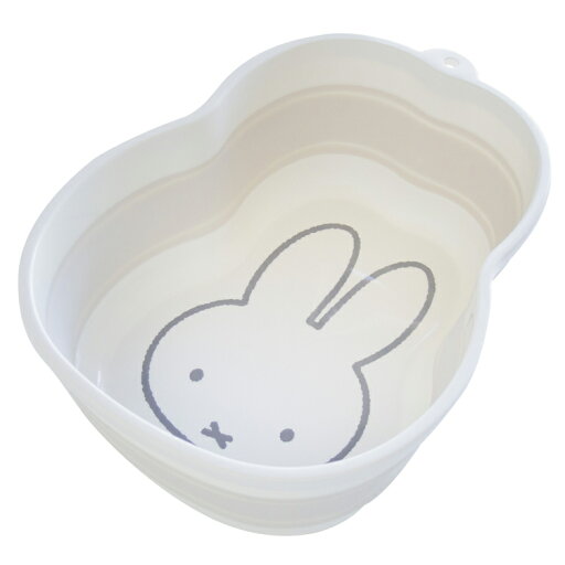 ミッフィー 折り畳み桶 Miffy ダイカット ホワイト ミッフィー 折り畳み桶 Miffy ダイカット ホワイト