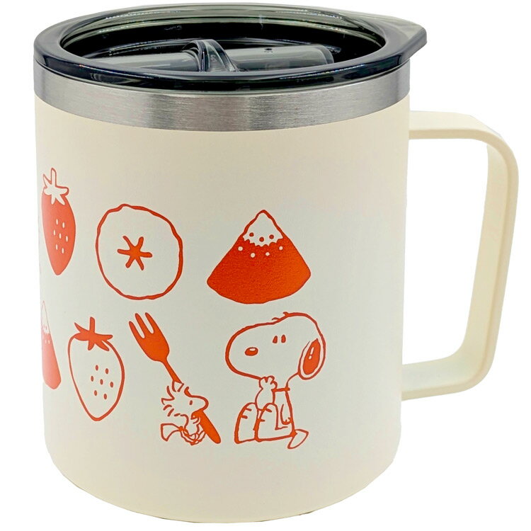 スヌーピー ステンレスマグ ヤムフルーツ Chou Chou Poche 172999 ベージュ SNOOPY 蓋つき