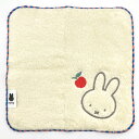 ミッフィー ふわふわ刺繍ハンカチーフ 黄 051664 Dick Bruna miffy