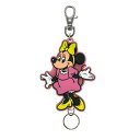 ミニー 16537 ラバーリールキーホルダー ミニーマウス のびる マスコット ダイカット コレクション【ラッピング不可】(4)